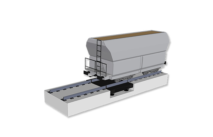 JU-S Pitless Mounted Steel Weighing Platform